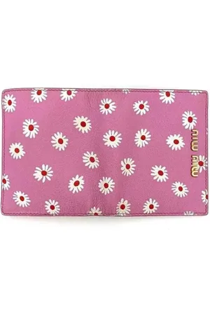 Miu Miu Femme, Pre-owned, Rose, Taille: ONE Size Pre-owned Cuir petite-maroquinerie