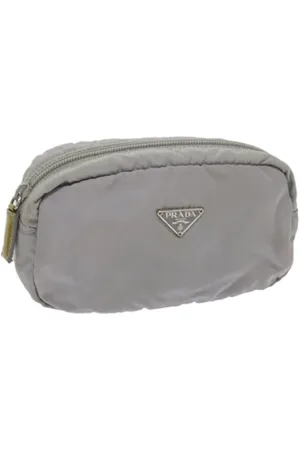 Prada Femme, Pre-owned, Gris, Taille: ONE Size Pre-owned Nylon trousses-de-toilette