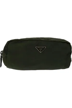 Prada Femme, Pre-owned, Vert, Taille: ONE Size Pre-owned Nylon trousses-de-toilette