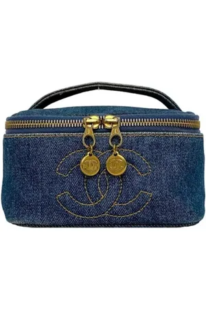 CHANEL Femme, Pre-owned, Bleu, Taille: ONE Size Pre-owned Denim sacs-chanel