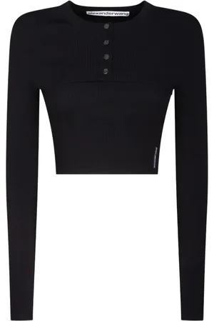 Alexander Wang Femme, Pulls, Noir, Taille: 38 FR Ensemble Deux Pièces En Tricot Noir
