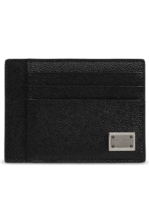 Dolce & Gabbana Homme, Accessoires, Noir, Taille: ONE Size Porte-cartes en cuir