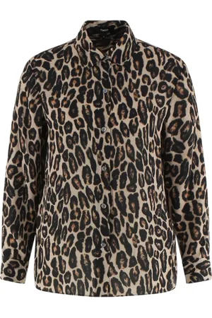 THEORY Femme, Blouses et Chemises, Multicolore, Taille: 42 FR Chemise Straight Leo en Polyester
