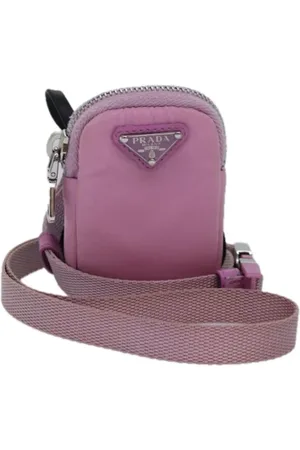Prada Femme, Pre-owned, Rose, Taille: ONE Size Pre-owned Nylon trousses-de-toilette