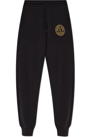 VERSACE Femme, Pantalons, Noir, Taille: 36 FR Pantalons de survêtement