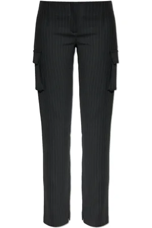 MISBHV Femme, Pantalons, Noir, Taille: 40 FR Pantalon à motif rayé