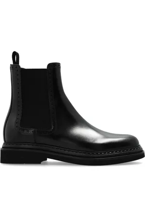 Dolce & Gabbana Femme, Chaussures, Noir, Taille: 40 EU Bottes Chelsea en cuir