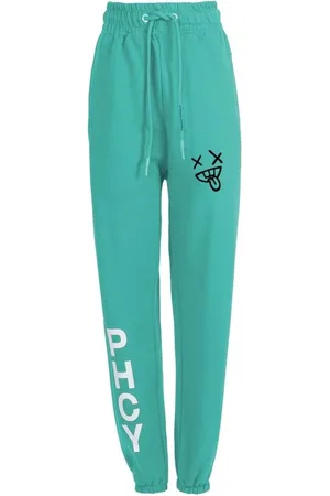 PHARMACY INDUSTRY Femme, Pantalons, Vert, Taille: 36 FR Pantalon de Coton Sportif