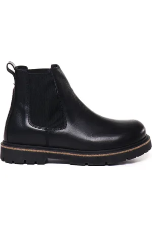 Birkenstock Homme, Chaussures, Noir, Taille: 42 EU Bottines en cuir noir