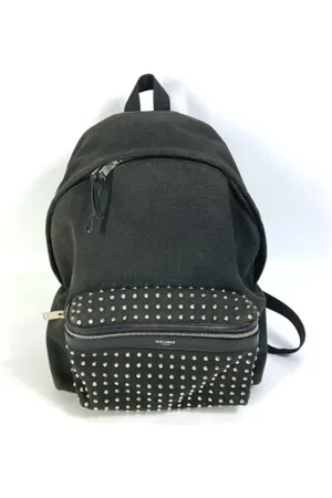 Saint Laurent Femme, Pre-owned, Noir, Taille: ONE Size Pre-owned Tissu sacs-dos