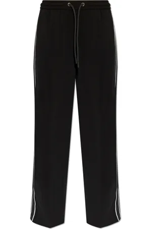 Moncler Femme, Pantalons, Noir, Taille: 40 FR Pantalon avec bandes latérales