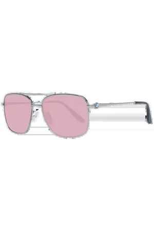 BMW Homme, Accessoires, Gris, Taille: ONE Size Lunettes de Soleil Aviateur Bronze avec Verres Roses