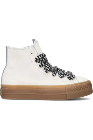 Converse Femme, Chaussures, Blanc, Taille: 37 EU Vintage Hi-Top Baskets