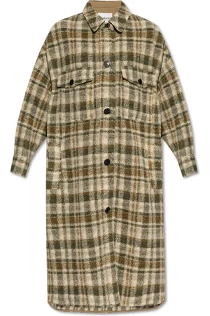 Isabel Marant Femme, Manteaux, Vert, Taille: 38 FR Manteau Fontizi