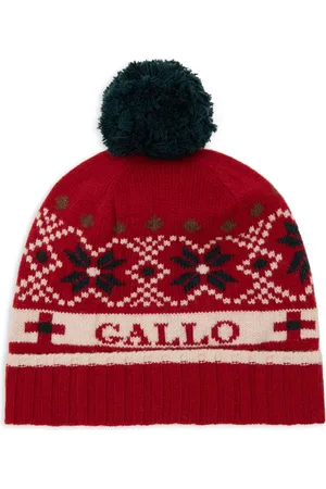 Gallo Unisex, Accessoires, Multicolore, Taille: ONE Size Bonnet de Noël rouge avec revers