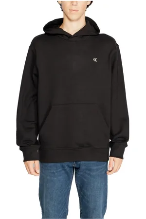 Calvin Klein Homme, Sweatshirts et sweats à capuche, Noir, Taille: L Sweat à Capuche Imprimé Noir