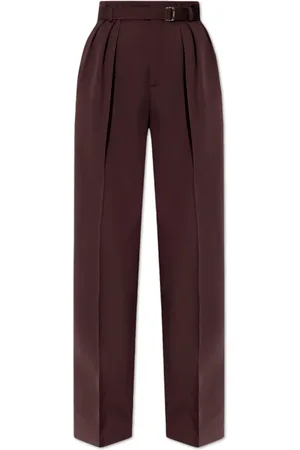 Lanvin Femme, Pantalons, Rouge, Taille: 40 FR Pantalon en Laine