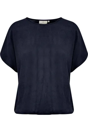 Kaffe Femme, Tops, Bleu, Taille: 44 FR T-Chemises