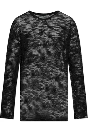 Maison Margiela Homme, Pulls, Noir, Taille: S Pull Transparent