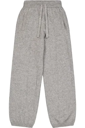 LANEUS Femme, Pantalons, Gris, Taille: 38 FR Pantalon de Sport en Cachemire et Soie
