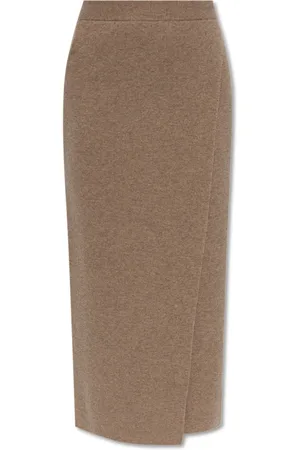 Max Mara Femme, Jupes, Brun, Taille: 40 FR Jupe en laine Umbria