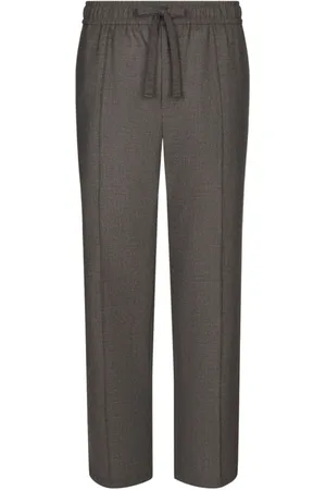 Dolce & Gabbana Homme, Pantalons, Gris, Taille: L Pantalon Droit Classique