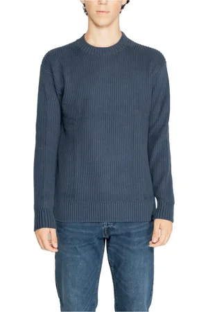 Calvin Klein Homme, Pulls, Bleu, Taille: L Pull Bleu Col Rond Homme