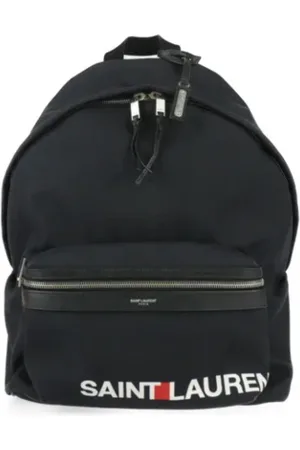 Saint Laurent Femme, Pre-owned, Noir, Taille: ONE Size Pre-owned Toile sacs-ports-paule