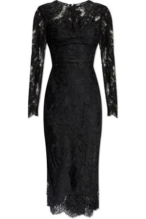 Dolce & Gabbana Femme, Robes, Noir, Taille: 36 FR Robe en dentelle
