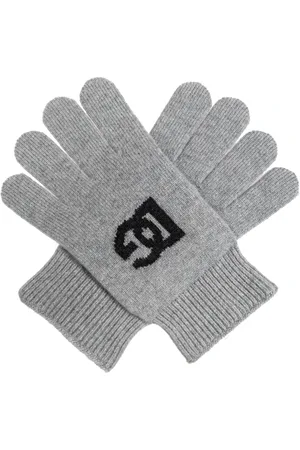 Dolce & Gabbana Homme, Accessoires, Gris, Taille: S Gants en cachemire