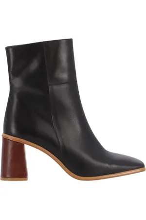 ALOHAS Femme, Chaussures, Noir, Taille: 38 EU West Vintage Bottines en Cuir Noir