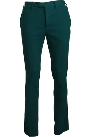 Bencivenga Homme, Pantalons, Vert, Taille: S Élégant Pantalon en Coton Vert