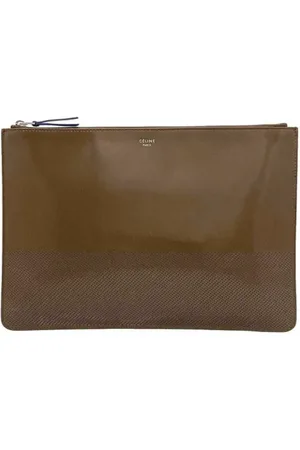 Céline Femme, Pre-owned, Brun, Taille: ONE Size Pre-owned Tissu pochettes-minaudieres