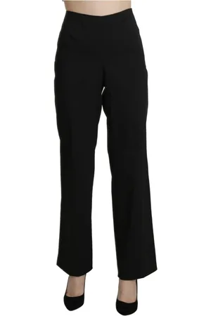 Bencivenga Femme, Pantalons, Noir, Taille: 42 FR Pantalon noir taille haute élégant