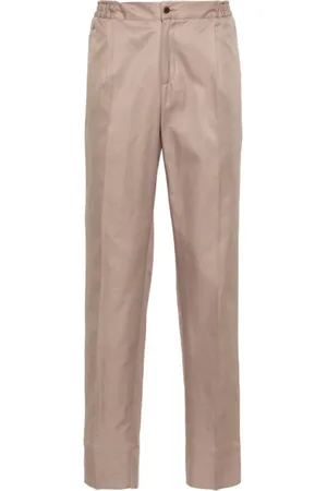 Kiton Homme, Pantalons, Brun, Taille: L Pantalon Fuselé Marron Clair