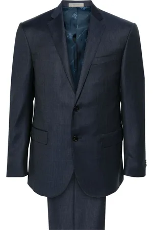 corneliani Homme, Costumes, Bleu, Taille: M Costume en Laine Super 130s
