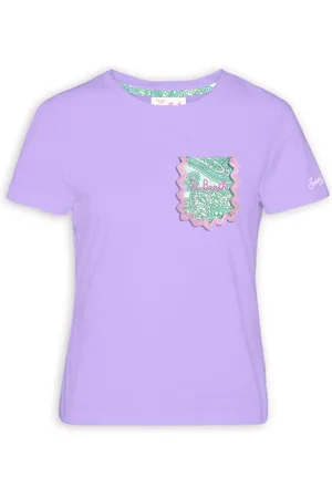 MC2 SAINT BARTH Femme, Tops, Violet, Taille: 42 FR Collection de T-shirts et Polos élégants