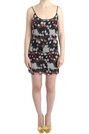 Costume National Femme, Robes, Multicolore, Taille: 36 FR Robe Mini en Soie Florale