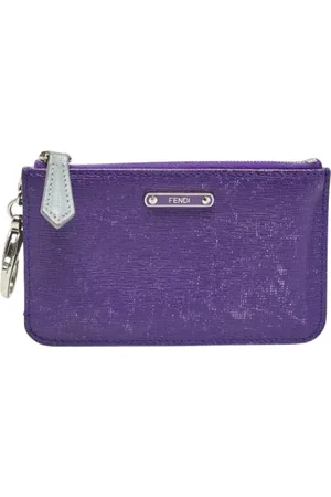 Fendi Femme, Pre-owned, Violet, Taille: ONE Size Pre-owned Cuir petite-maroquinerie