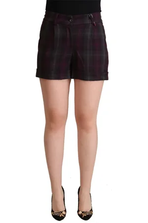 Bencivenga Femme, Shorts, Multicolore, Taille: 42 FR Shorts Carreaux Taille Moyenne Multicolore