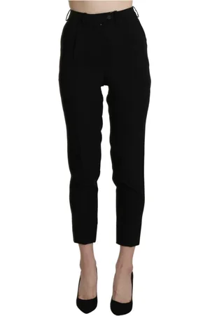 Bencivenga Femme, Pantalons, Noir, Taille: 36 FR Pantalon Skinny Crop Taille Haute Élégant
