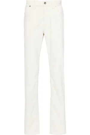 BRIONI Homme, Jeans, Blanc, Taille: W35 Stretch Cotton Meribel Jeans