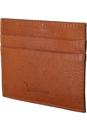 BILLIONAIRE Homme, Accessoires, Brun, Taille: ONE Size Portefeuille en Cuir lgant Marron