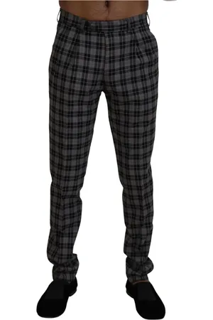 Bencivenga Homme, Pantalons, Gris, Taille: S Élégant Chinos Homme Gris à Carreaux