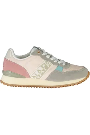 Napapijri Femme, Chaussures, Multicolore, Taille: 38 EU Baskets Roses à Lacets avec Détail Logo