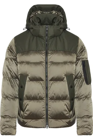 Paul & Shark Homme, Vestes, Vert, Taille: L Veste à Capuche en Nylon avec Poches