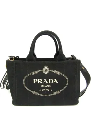 Prada Femme, Pre-owned, Noir, Taille: ONE Size Pre-owned Denim sacs-ports-paule