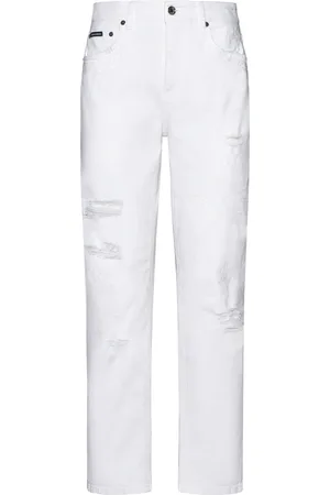 Dolce & Gabbana Femme, Jeans, Blanc, Taille: 34 FR Jeans classiques à 5 poches