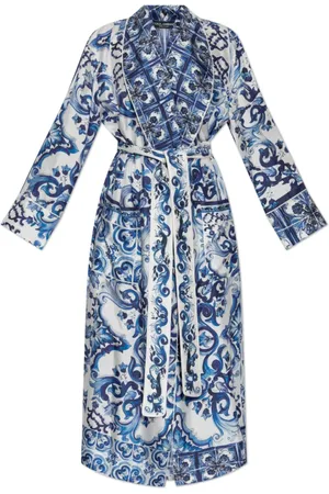 Dolce & Gabbana Femme, Vêtements de nuit et de détente, Bleu, Taille: 36 FR Kimono en soie