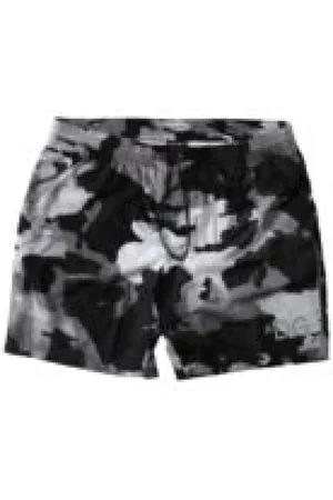 Dolce & Gabbana Homme, Maillots de bain, Noir, Taille: S Camouflage Print Swim Shorts